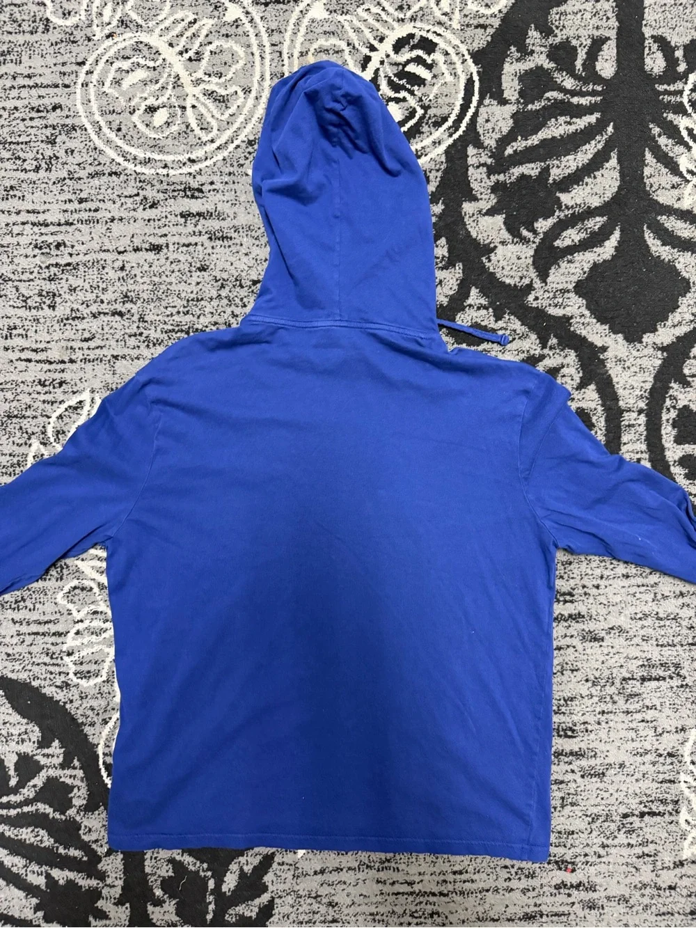Polo Ralph Lauren Men’s Large Royal Blue Pony Hooded Long Sleeve T-Shirt